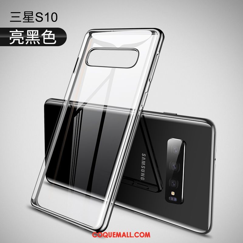 Étui Samsung Galaxy S10 Téléphone Portable Transparent Tout Compris, Coque Samsung Galaxy S10 Créatif Argent