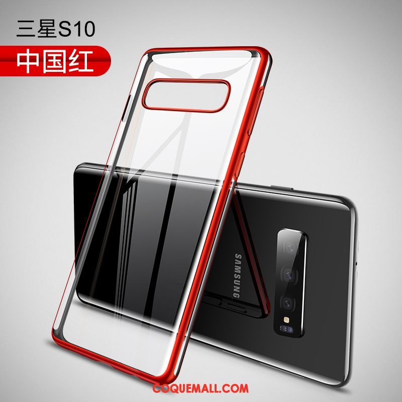 Étui Samsung Galaxy S10 Téléphone Portable Transparent Tout Compris, Coque Samsung Galaxy S10 Créatif Argent