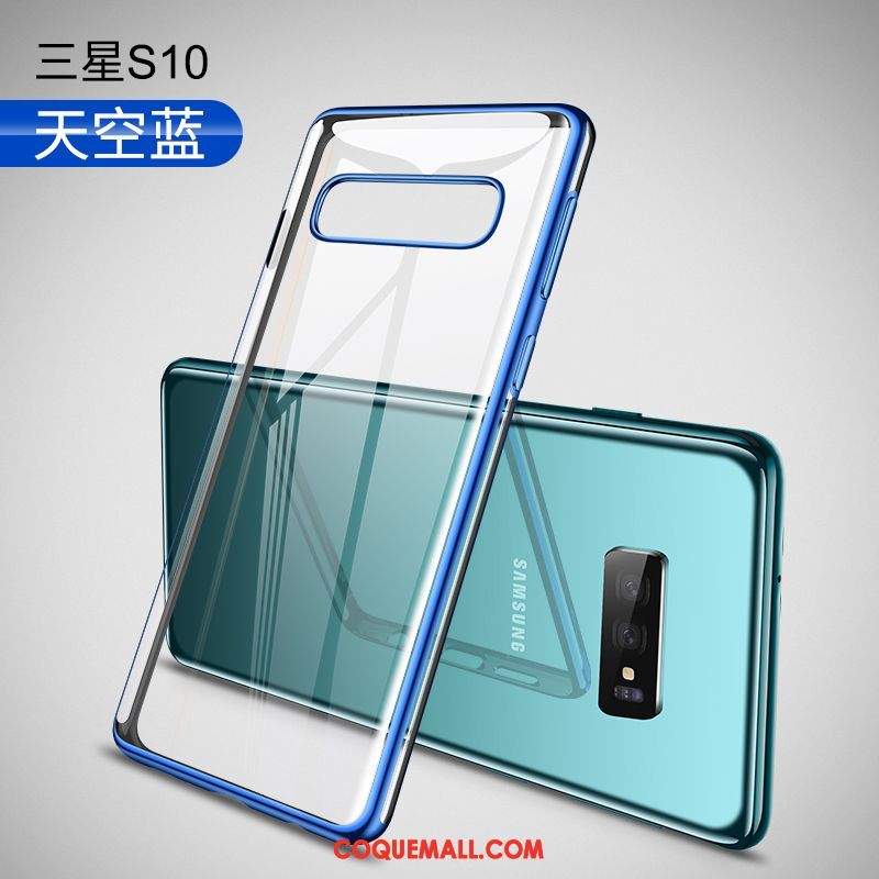 Étui Samsung Galaxy S10 Téléphone Portable Transparent Tout Compris, Coque Samsung Galaxy S10 Créatif Argent