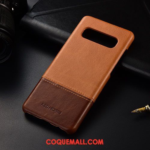 Étui Samsung Galaxy S10 Téléphone Portable Étoile Cuir Véritable, Coque Samsung Galaxy S10 Très Mince Business