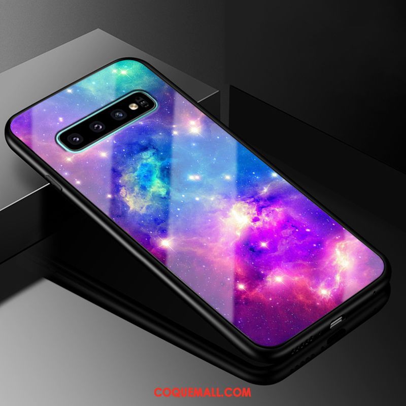 Étui Samsung Galaxy S10+ Verre Difficile Tout Compris, Coque Samsung Galaxy S10+ Téléphone Portable Blanc