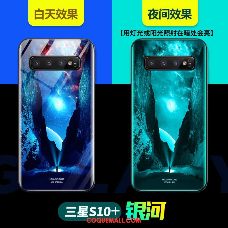 Étui Samsung Galaxy S10+ Étoile Marque De Tendance Téléphone Portable, Coque Samsung Galaxy S10+ Net Rouge Créatif