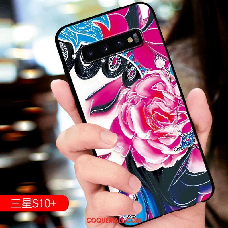 Étui Samsung Galaxy S10+ Étoile Silicone Protection, Coque Samsung Galaxy S10+ Téléphone Portable Luxe