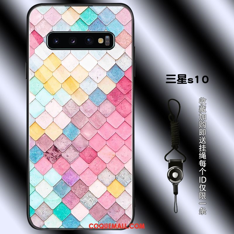 Étui Samsung Galaxy S10 Étoile Simple Protection, Coque Samsung Galaxy S10 Colorée Personnalité