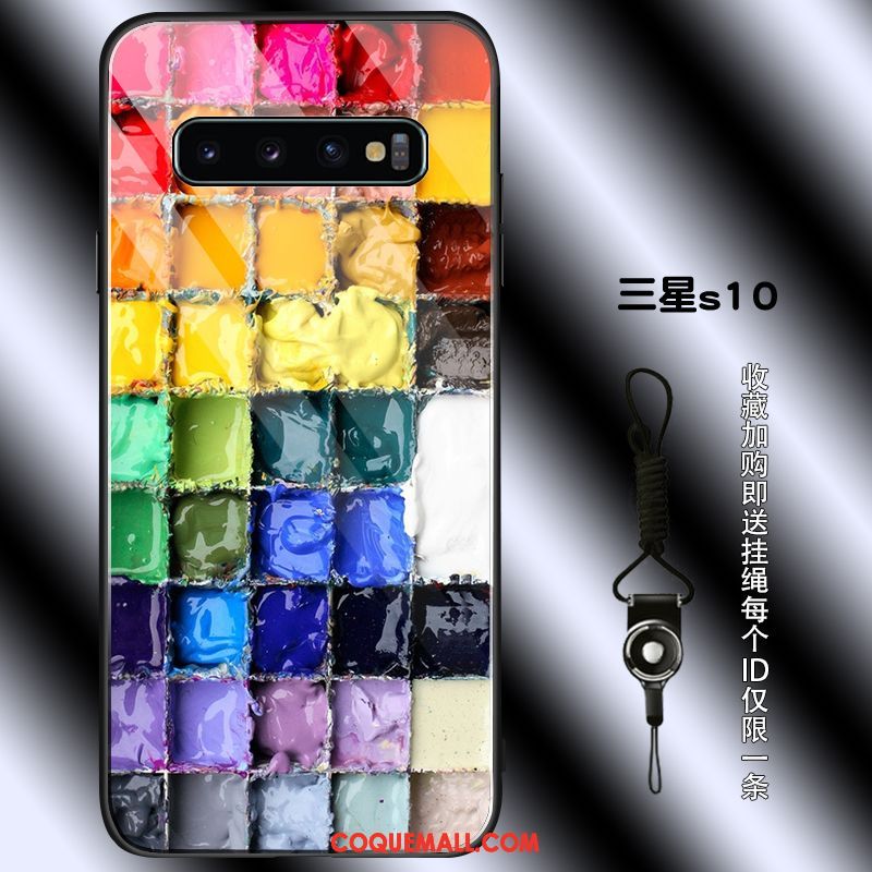 Étui Samsung Galaxy S10 Étoile Simple Protection, Coque Samsung Galaxy S10 Colorée Personnalité