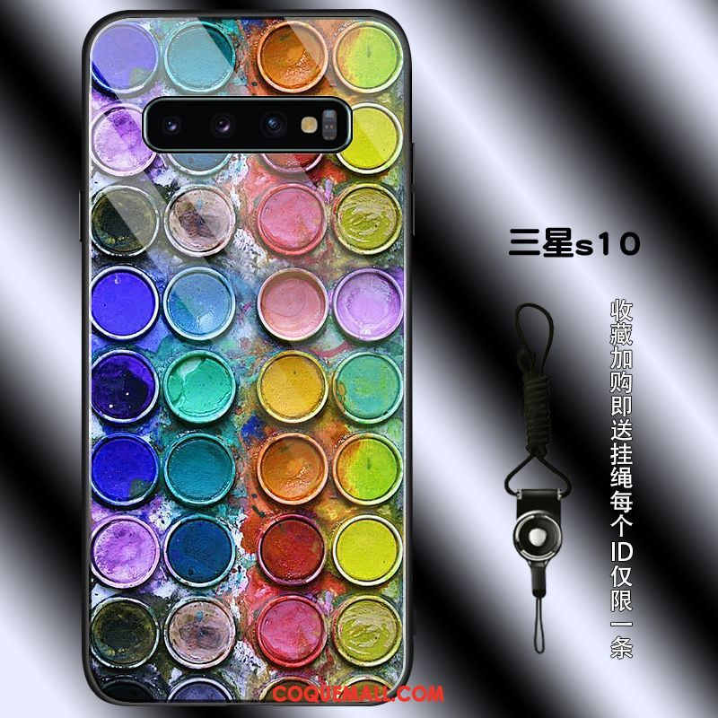 Étui Samsung Galaxy S10 Étoile Simple Protection, Coque Samsung Galaxy S10 Colorée Personnalité