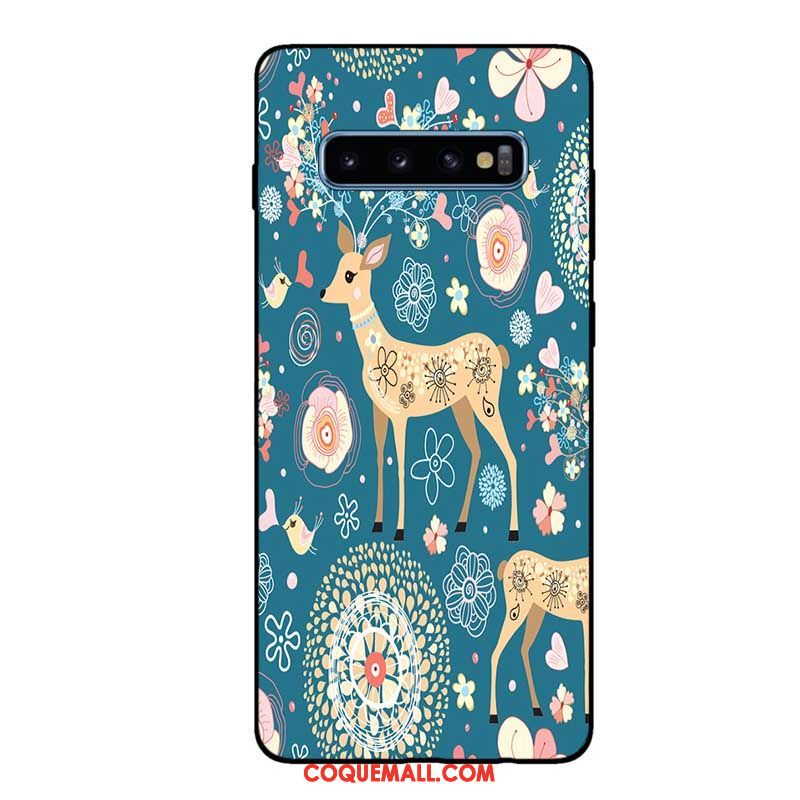 Étui Samsung Galaxy S10 Étoile Téléphone Portable Délavé En Daim, Coque Samsung Galaxy S10 Protection Frais