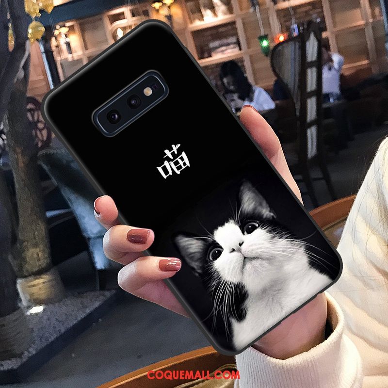 Étui Samsung Galaxy S10e Amoureux Dessin Animé Silicone, Coque Samsung Galaxy S10e Personnalité Téléphone Portable