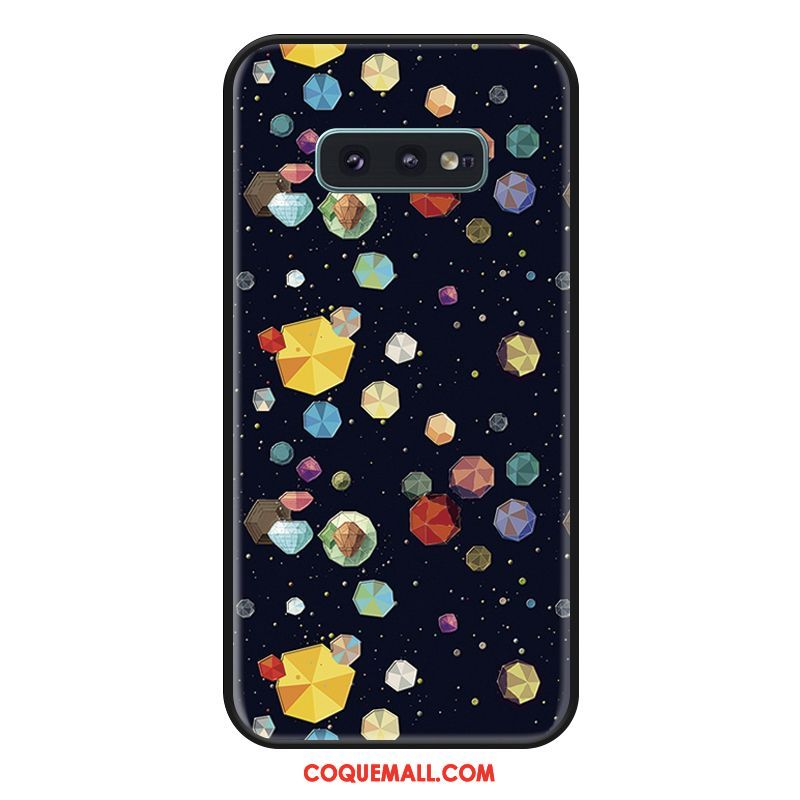 Étui Samsung Galaxy S10e Amoureux Dessin Animé Silicone, Coque Samsung Galaxy S10e Étoile Bleu