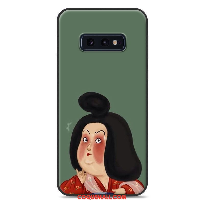 Étui Samsung Galaxy S10e Blanc Ornements Suspendus Fluide Doux, Coque Samsung Galaxy S10e Silicone Téléphone Portable