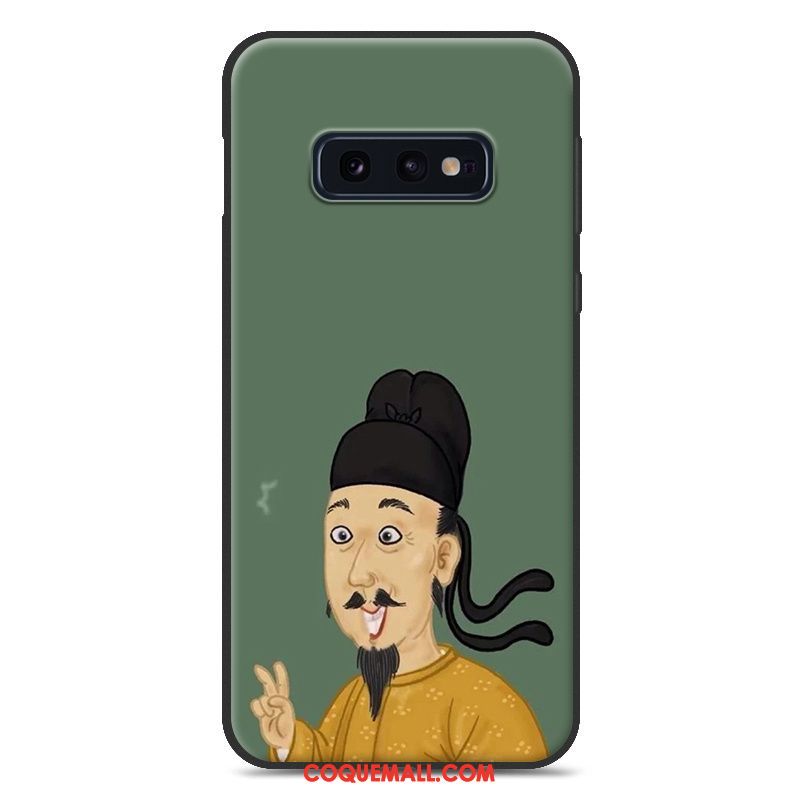 Étui Samsung Galaxy S10e Blanc Ornements Suspendus Fluide Doux, Coque Samsung Galaxy S10e Silicone Téléphone Portable