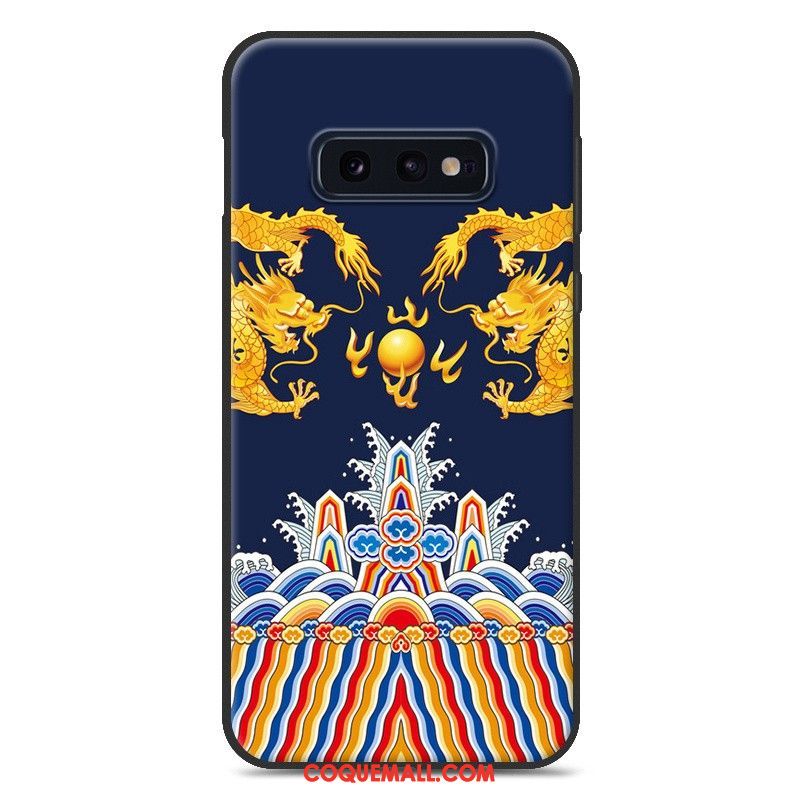 Étui Samsung Galaxy S10e Blanc Ornements Suspendus Fluide Doux, Coque Samsung Galaxy S10e Silicone Téléphone Portable