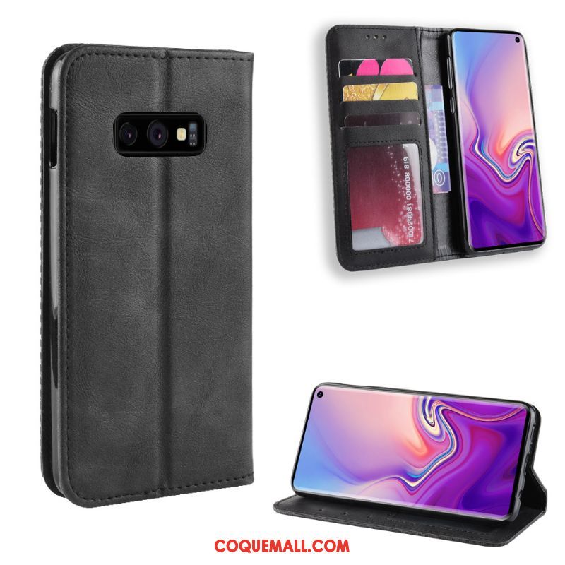 Étui Samsung Galaxy S10e Carte Étoile Incassable, Coque Samsung Galaxy S10e Téléphone Portable Vintage Braun