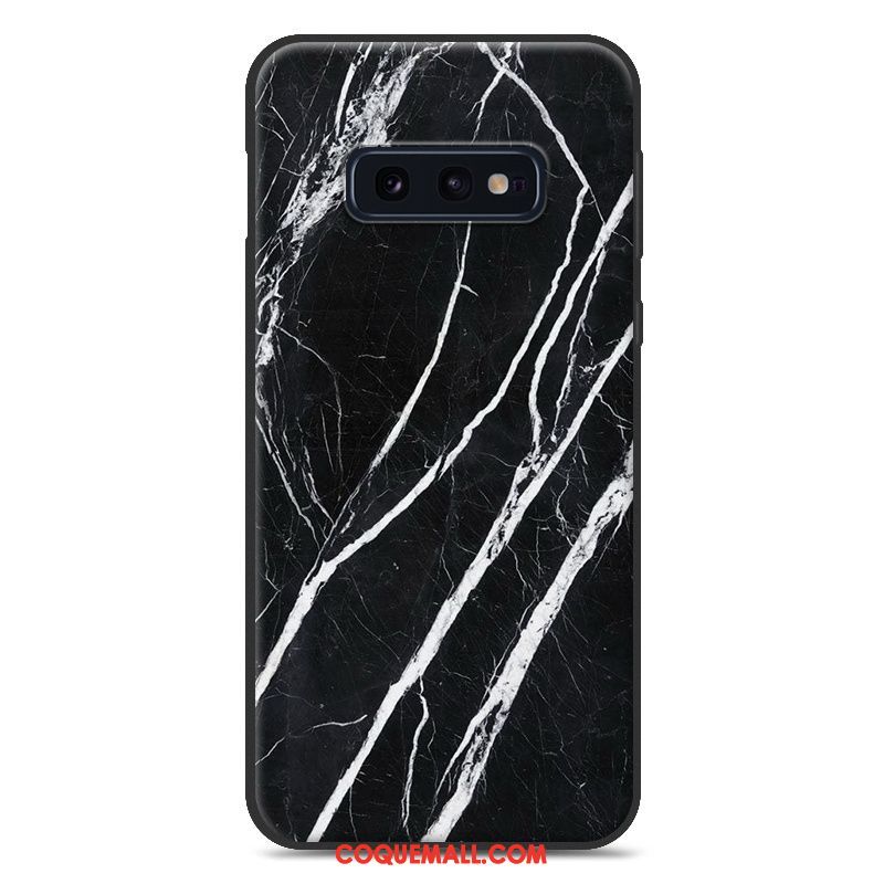 Étui Samsung Galaxy S10e Créatif Peinture Fluide Doux, Coque Samsung Galaxy S10e Modèle Fleurie Téléphone Portable Braun