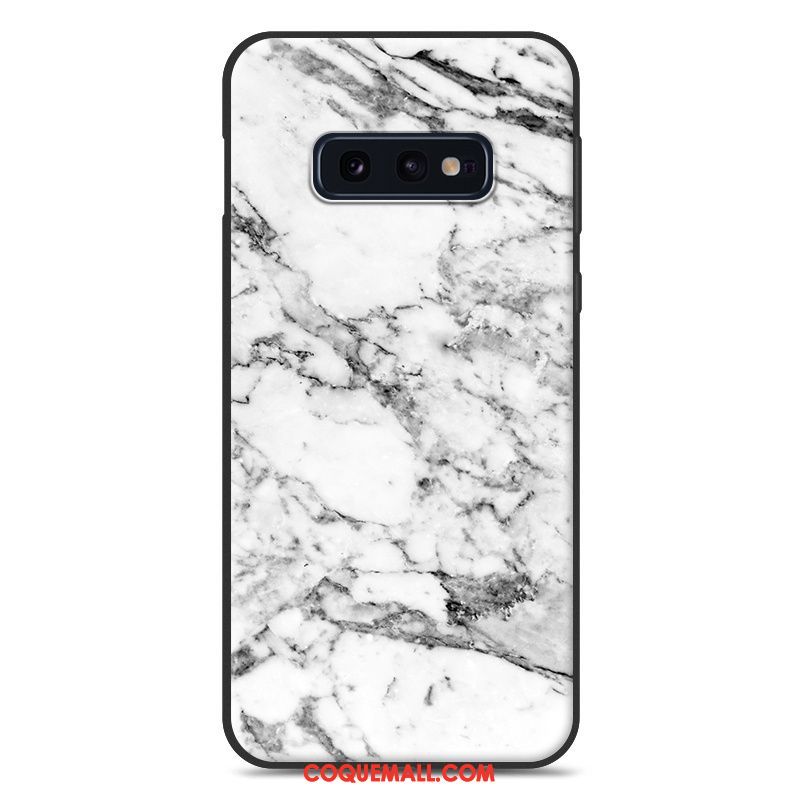 Étui Samsung Galaxy S10e Créatif Peinture Fluide Doux, Coque Samsung Galaxy S10e Modèle Fleurie Téléphone Portable Braun