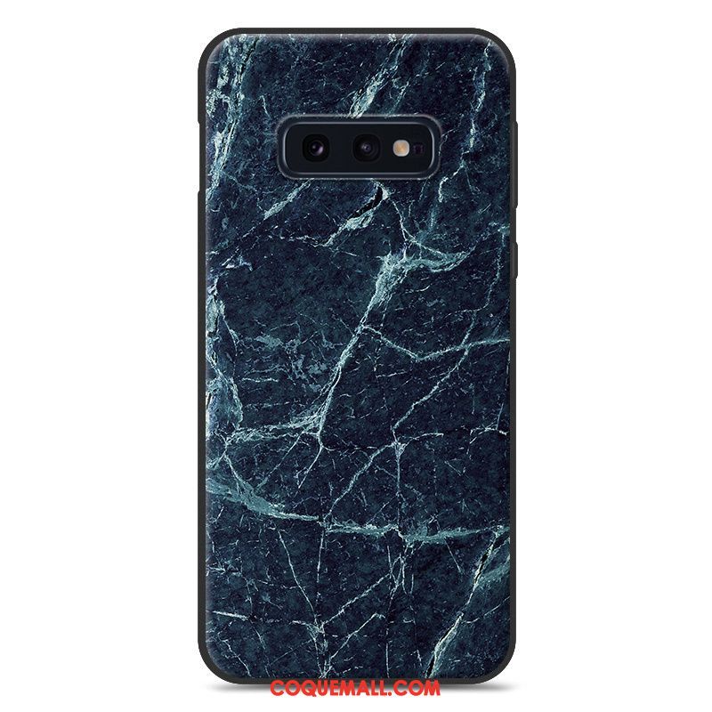 Étui Samsung Galaxy S10e Créatif Peinture Fluide Doux, Coque Samsung Galaxy S10e Modèle Fleurie Téléphone Portable Braun