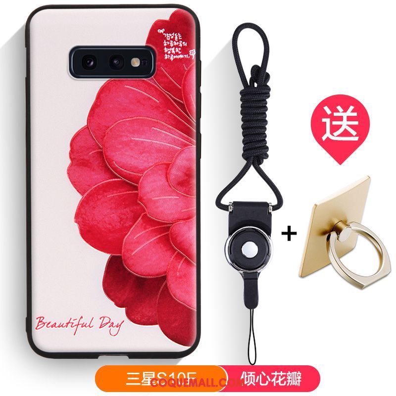 Étui Samsung Galaxy S10e Fluide Doux Incassable Protection, Coque Samsung Galaxy S10e Délavé En Daim Marque De Tendance