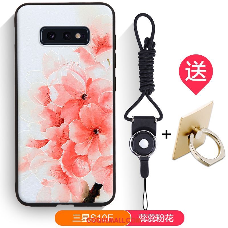 Étui Samsung Galaxy S10e Fluide Doux Incassable Protection, Coque Samsung Galaxy S10e Délavé En Daim Marque De Tendance