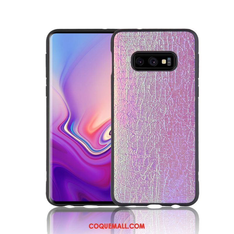 Étui Samsung Galaxy S10e Fluide Doux Orange Étoile, Coque Samsung Galaxy S10e Créatif Jaune