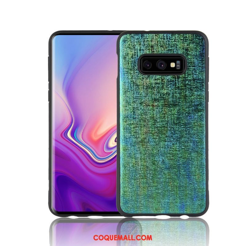 Étui Samsung Galaxy S10e Fluide Doux Orange Étoile, Coque Samsung Galaxy S10e Créatif Jaune