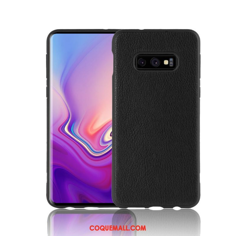 Étui Samsung Galaxy S10e Fluide Doux Orange Étoile, Coque Samsung Galaxy S10e Créatif Jaune