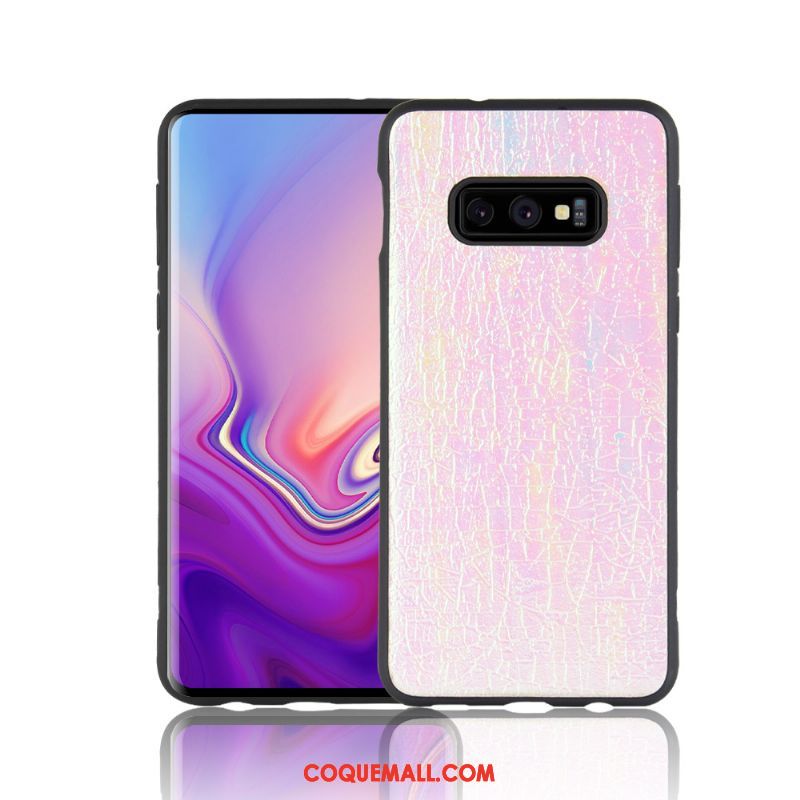 Étui Samsung Galaxy S10e Fluide Doux Orange Étoile, Coque Samsung Galaxy S10e Créatif Jaune