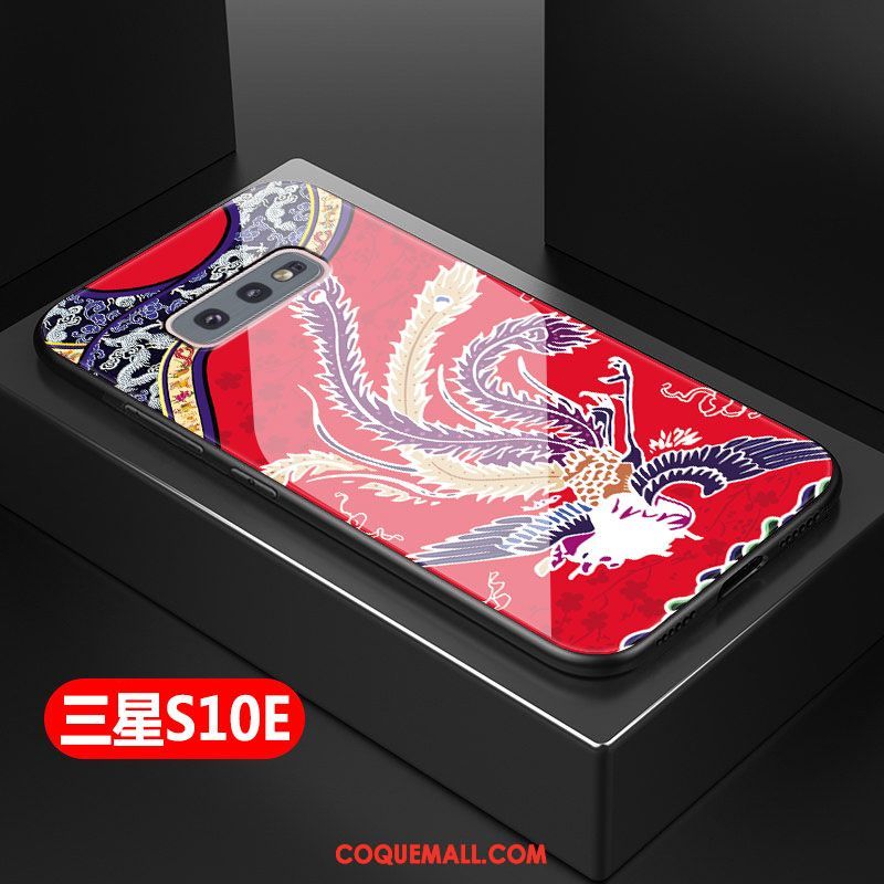 Étui Samsung Galaxy S10e Incassable Étoile Téléphone Portable, Coque Samsung Galaxy S10e Style Chinois Fluide Doux