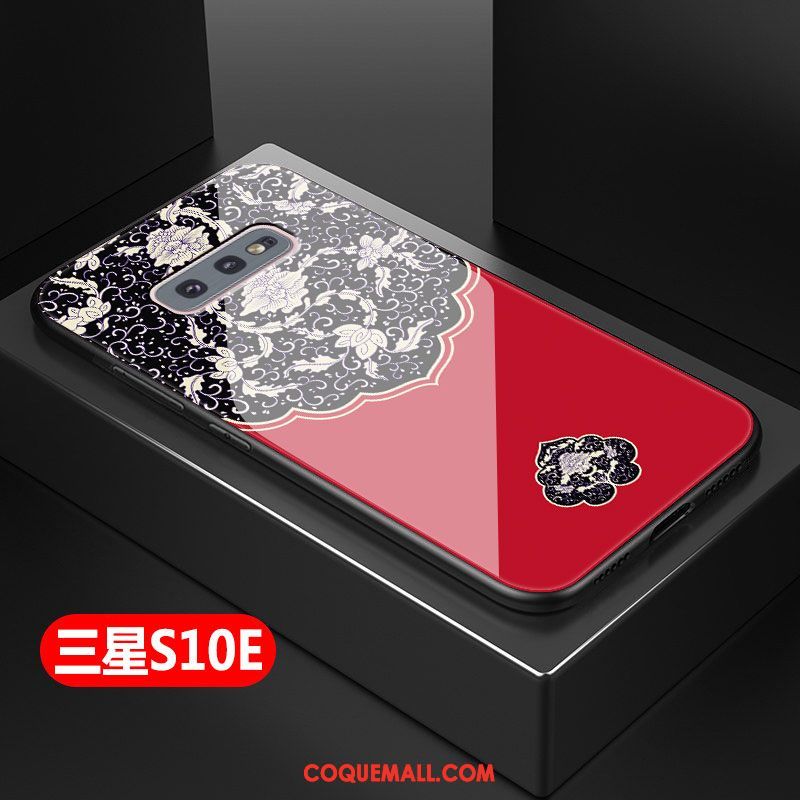 Étui Samsung Galaxy S10e Incassable Étoile Téléphone Portable, Coque Samsung Galaxy S10e Style Chinois Fluide Doux