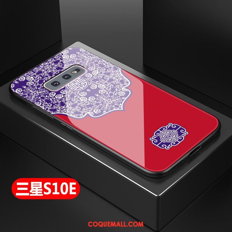 Étui Samsung Galaxy S10e Incassable Étoile Téléphone Portable, Coque Samsung Galaxy S10e Style Chinois Fluide Doux