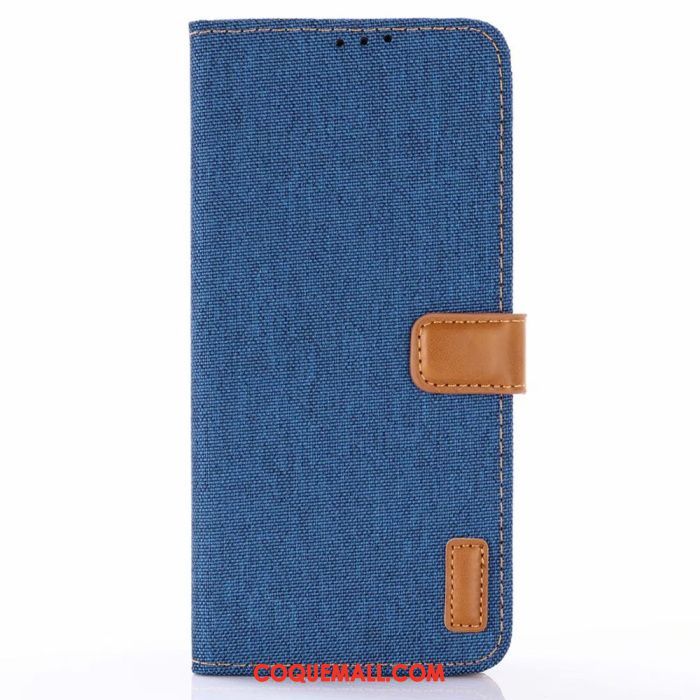 Étui Samsung Galaxy S10e Modèle Fleurie Étoile En Cuir, Coque Samsung Galaxy S10e Téléphone Portable Bleu