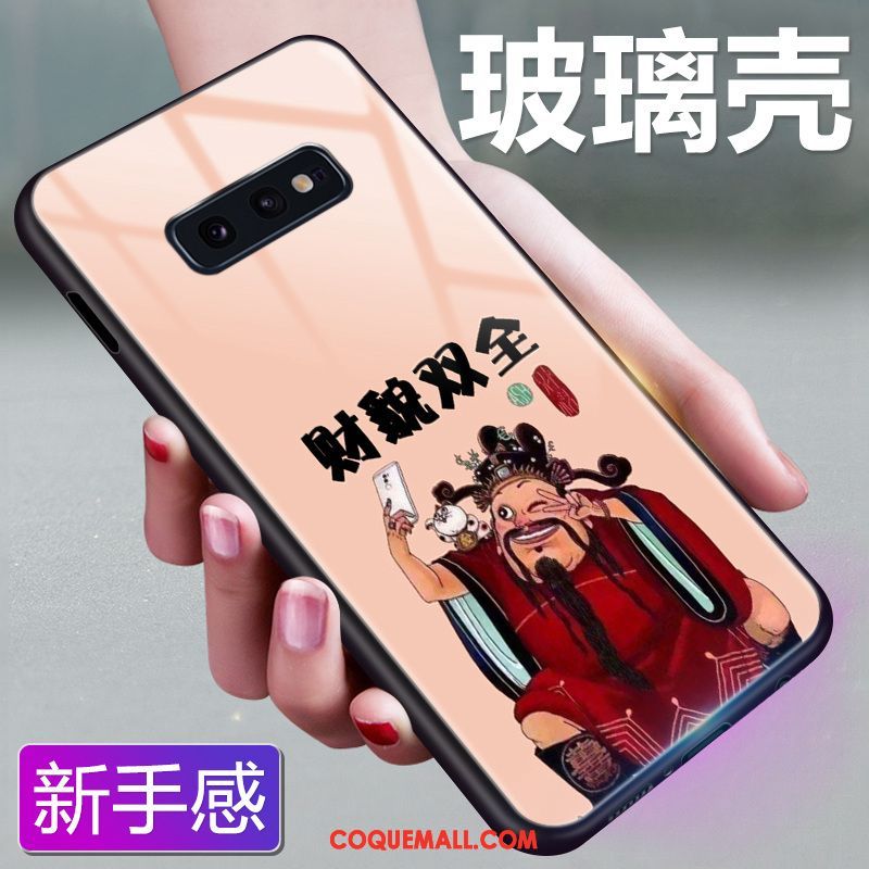 Étui Samsung Galaxy S10e Personnalité Richesse Net Rouge, Coque Samsung Galaxy S10e Nouveau Verre