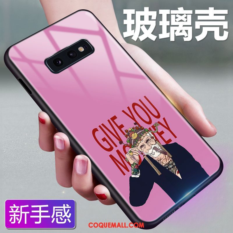 Étui Samsung Galaxy S10e Personnalité Richesse Net Rouge, Coque Samsung Galaxy S10e Nouveau Verre