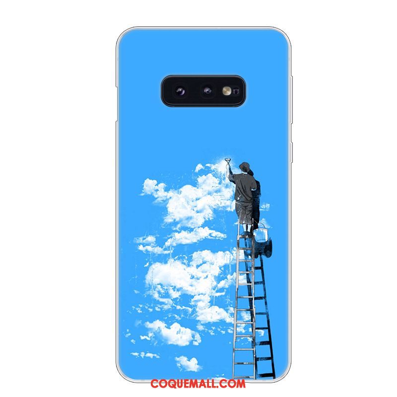 Étui Samsung Galaxy S10e Protection Bleu Téléphone Portable, Coque Samsung Galaxy S10e Étoile Silicone