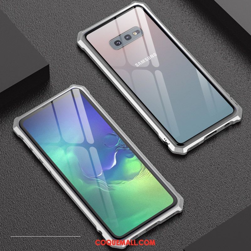 Étui Samsung Galaxy S10e Tout Compris Border Métal, Coque Samsung Galaxy S10e Tendance Net Rouge