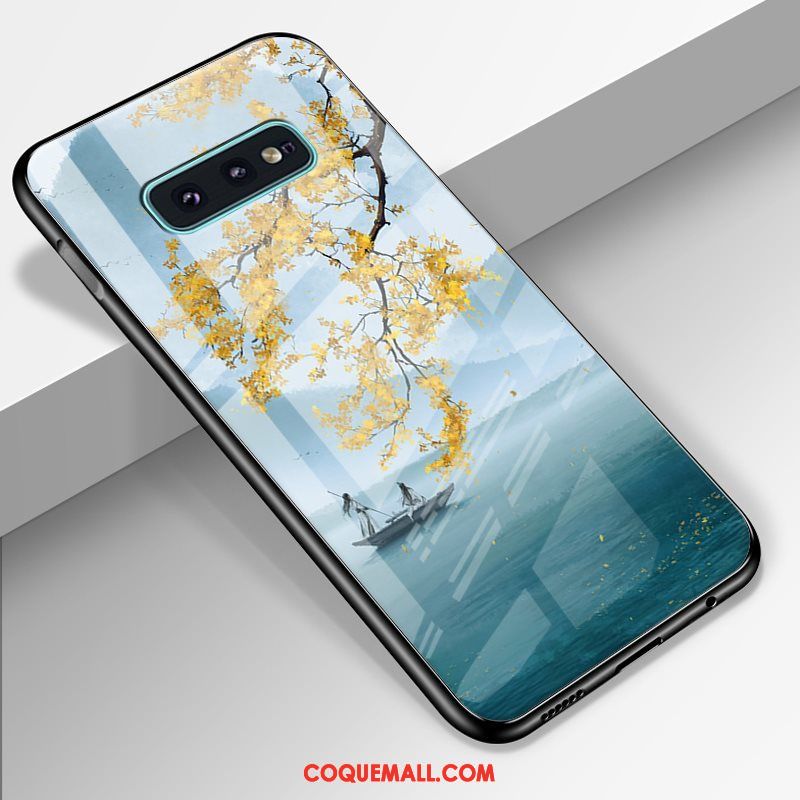 Étui Samsung Galaxy S10e Verre Trempé Ciel Étoilé Téléphone Portable, Coque Samsung Galaxy S10e Dessin Animé Luxe