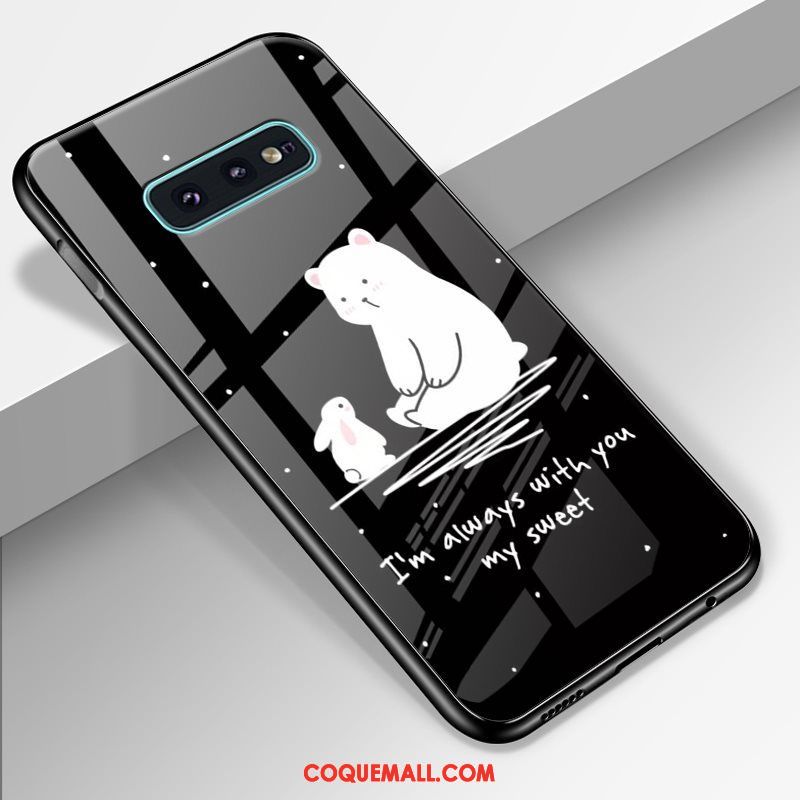 Étui Samsung Galaxy S10e Verre Trempé Ciel Étoilé Téléphone Portable, Coque Samsung Galaxy S10e Dessin Animé Luxe