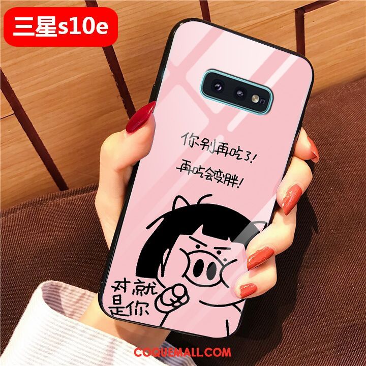 Étui Samsung Galaxy S10e Verre Téléphone Portable Charmant, Coque Samsung Galaxy S10e Incassable Difficile