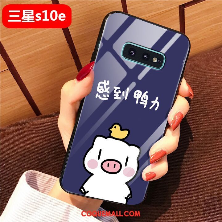 Étui Samsung Galaxy S10e Verre Téléphone Portable Charmant, Coque Samsung Galaxy S10e Incassable Difficile