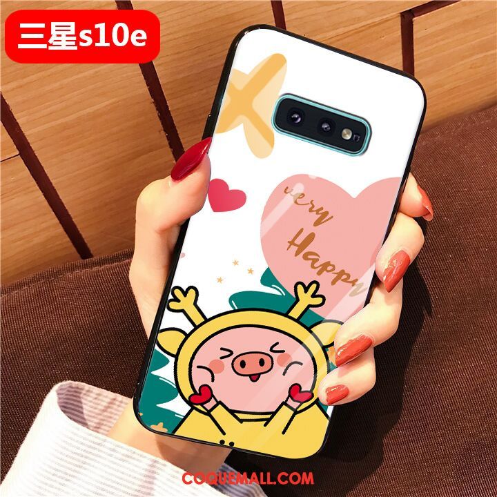 Étui Samsung Galaxy S10e Verre Téléphone Portable Charmant, Coque Samsung Galaxy S10e Incassable Difficile