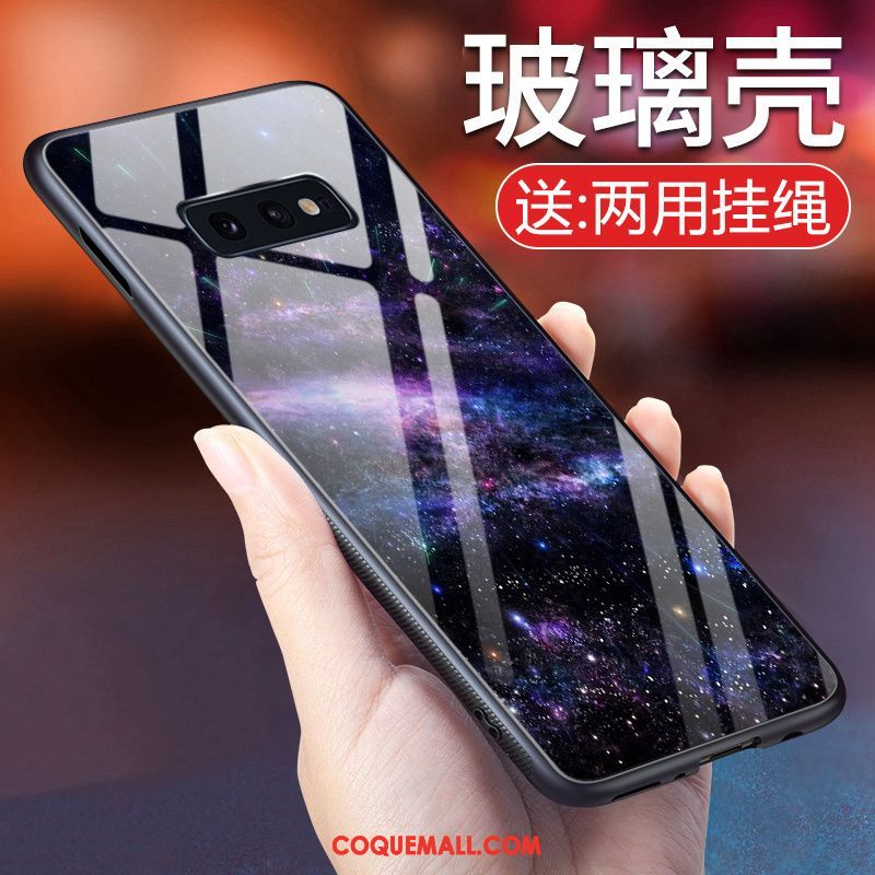 Étui Samsung Galaxy S10e Violet Coloré Étoile, Coque Samsung Galaxy S10e Mode Personnalité