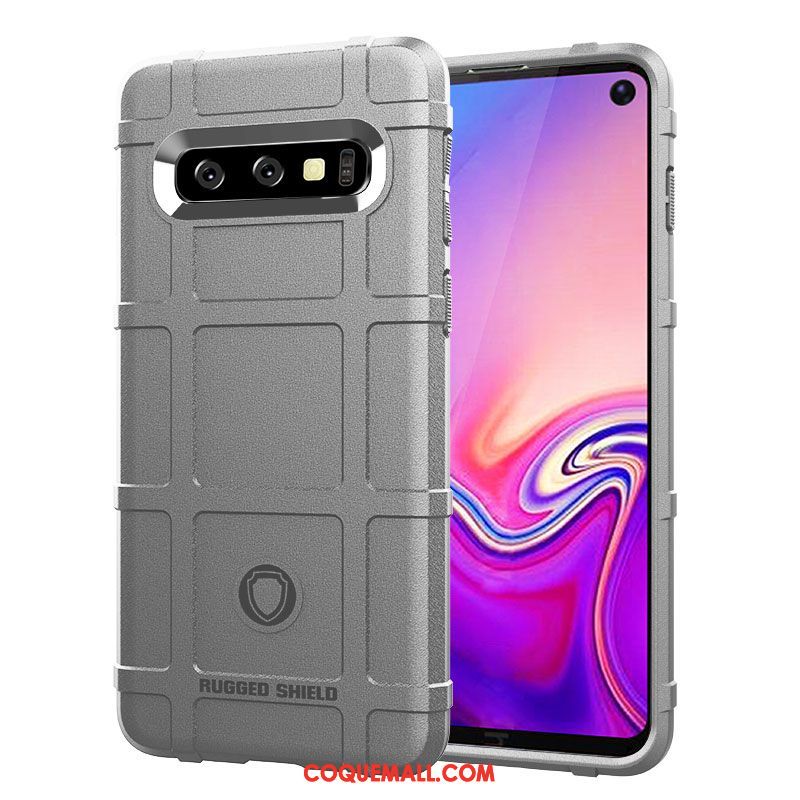 Étui Samsung Galaxy S10e Épaissir Vert Silicone, Coque Samsung Galaxy S10e Fluide Doux Protection