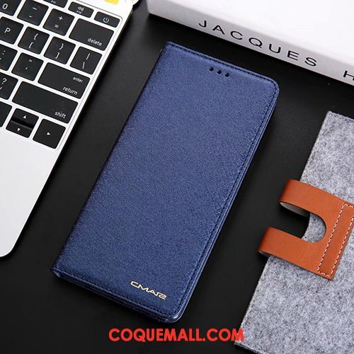 Étui Samsung Galaxy S10e Étoile Protection En Cuir, Coque Samsung Galaxy S10e Bleu Téléphone Portable