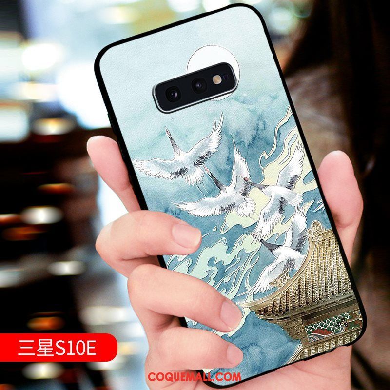 Étui Samsung Galaxy S10e Étoile Tout Compris Protection, Coque Samsung Galaxy S10e Téléphone Portable Gaufrage