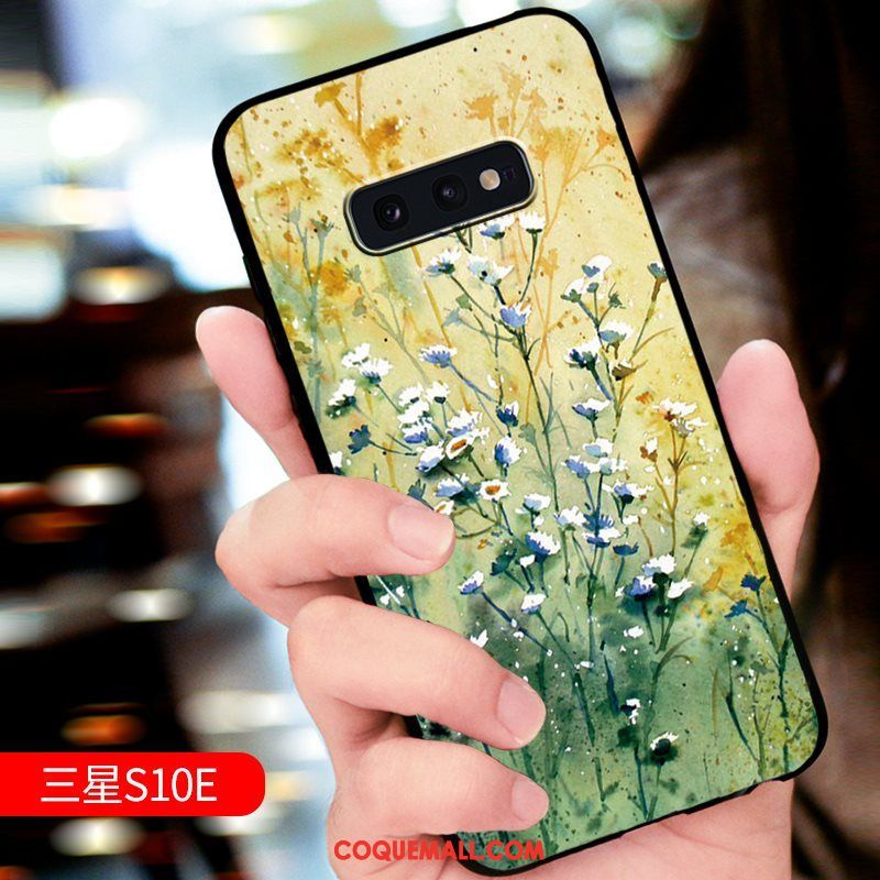 Étui Samsung Galaxy S10e Étoile Tout Compris Protection, Coque Samsung Galaxy S10e Téléphone Portable Gaufrage