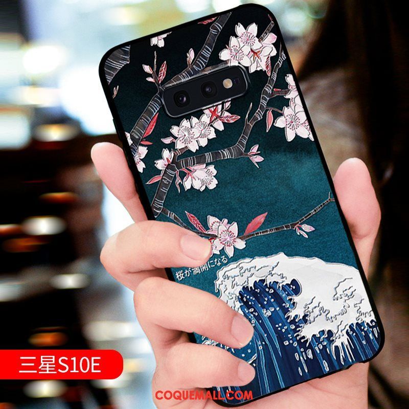 Étui Samsung Galaxy S10e Étoile Tout Compris Protection, Coque Samsung Galaxy S10e Téléphone Portable Gaufrage