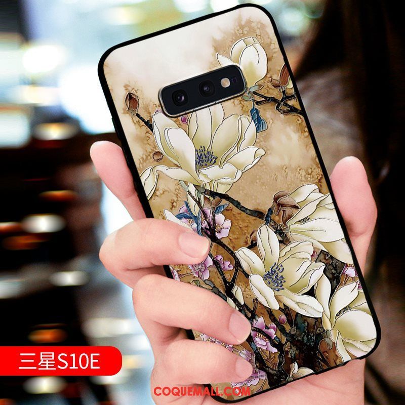 Étui Samsung Galaxy S10e Étoile Tout Compris Protection, Coque Samsung Galaxy S10e Téléphone Portable Gaufrage