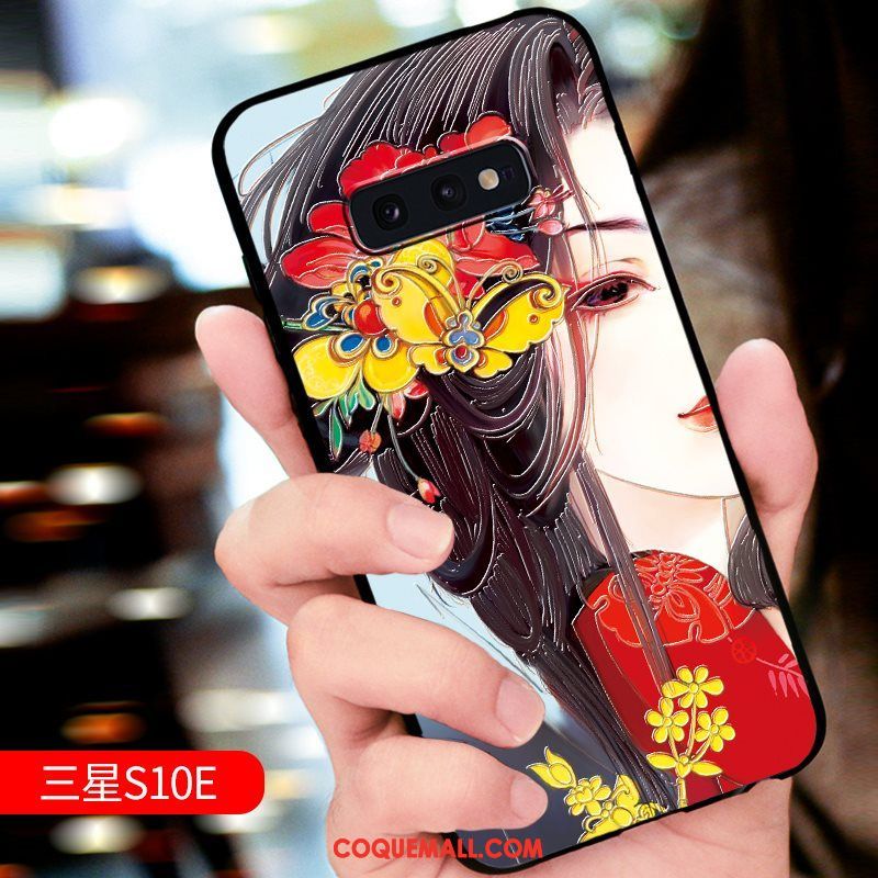 Étui Samsung Galaxy S10e Étoile Tout Compris Protection, Coque Samsung Galaxy S10e Téléphone Portable Gaufrage