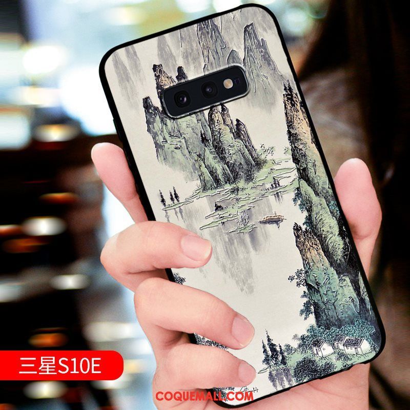 Étui Samsung Galaxy S10e Étoile Tout Compris Protection, Coque Samsung Galaxy S10e Téléphone Portable Gaufrage