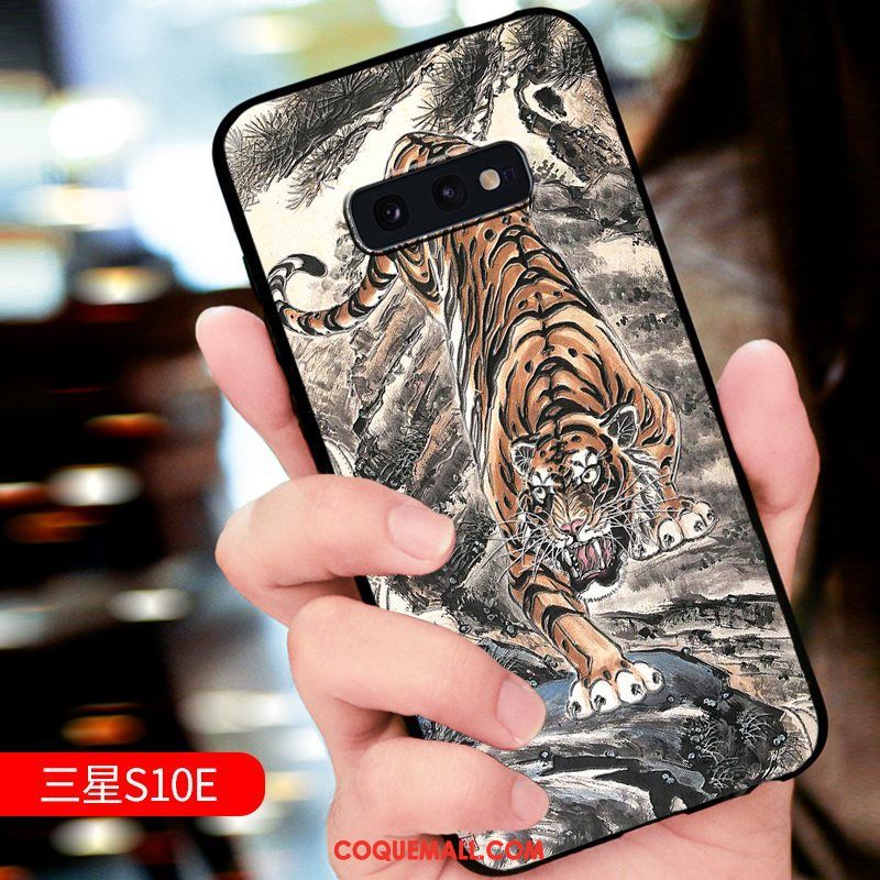 Étui Samsung Galaxy S10e Étoile Tout Compris Protection, Coque Samsung Galaxy S10e Téléphone Portable Gaufrage