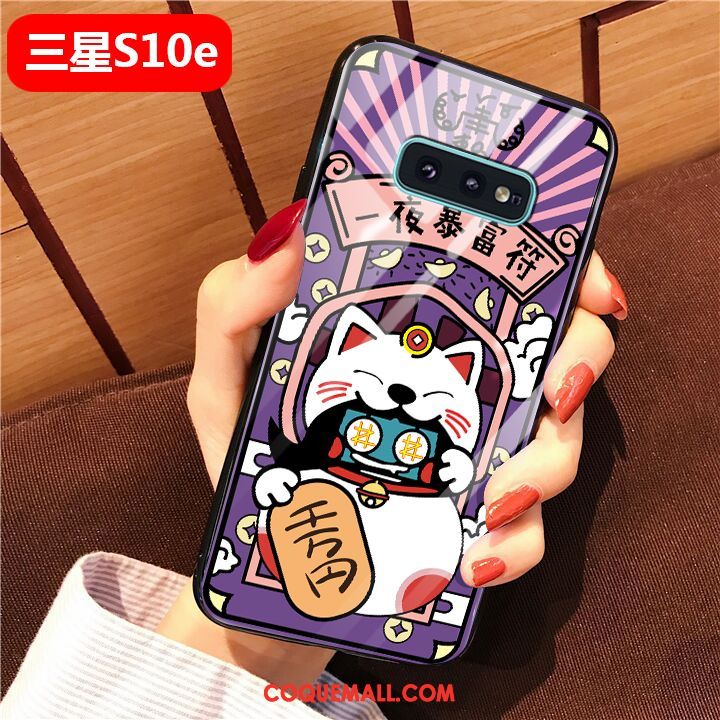 Étui Samsung Galaxy S10e Étoile Violet Mode, Coque Samsung Galaxy S10e Protection Tout Compris